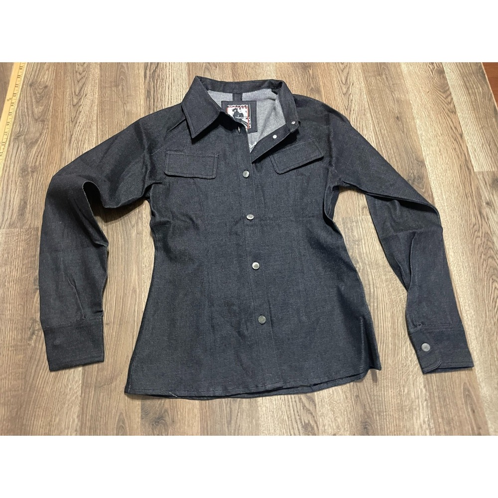 Damani Dada Jacket, Men's Size Medium, Black, Buttons Up, Long Sleeve